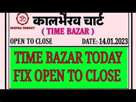 time penal chart|Time Bazar Panel Chart .